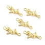 Alloy Puppy Connector Charms, Textured Dog Links