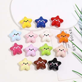 Выпечка краски акриловые бусины, звезда