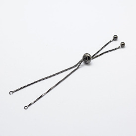 Gestellbeschichtung Messingkette Armbandherstellung, langlebig überzogen, Slider Armbänder machen