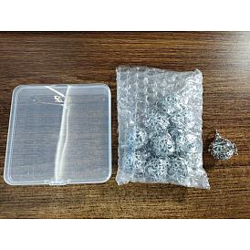 Pendentifs en laiton, pour la fabrication de collier pendentif boule carillon, ronde