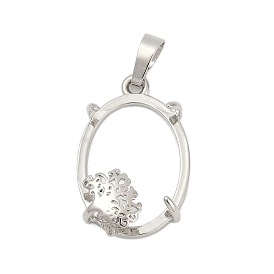 Сеттинги для кулона (кабошонов), латунь , настройки открытой спины, овальные