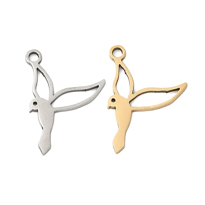 201 подвески из нержавеющей стали, амулеты птиц