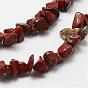 Natural Red Jasper Beads Strands, Chip