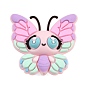 Silicone Beads, Focal Beads, Butterfly
