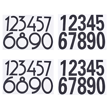 Superfinding 8 листы 2 стиль стикер для домашних животных светоотражающая самоклеящаяся виниловая водонепроницаемая 0-9 количество украшений своими руками для почтового ящика, подписывать