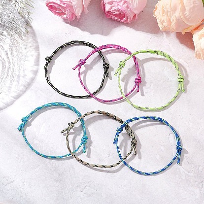 Регулируемые браслеты из полиэстера и спандекса для мужчин и женщин