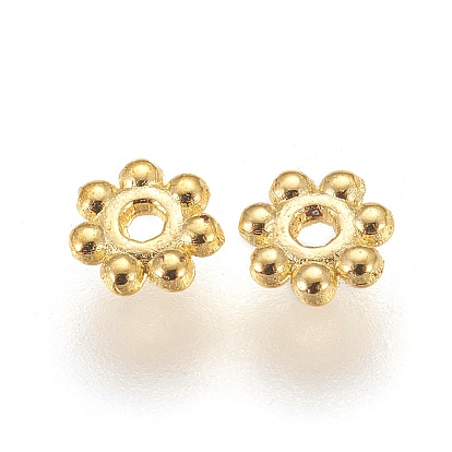 Тибетский стиль сплава ромашка разделительные бусины, без свинца и без кадмия, цветок