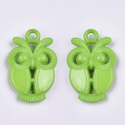 Opaque Acrylic Pendants, Owl