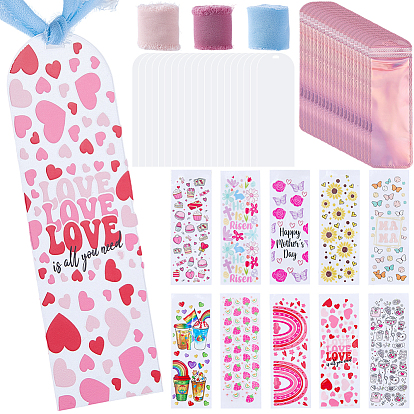 Наборы для изготовления книг своими руками, включая прозрачную акриловую доску, чистый лист бумаги, лента, УФ-наклейки