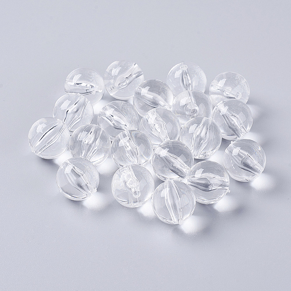 Прозрачные акриловые бусины, круглые