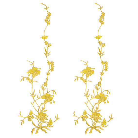 Полиэстер гладить/пришивать заплатки, термоклей, аппликации из ткани, цветок