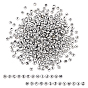 Versilberte Buchstabenbuchstaben aus Acryl, Flachrund