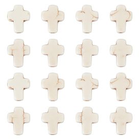 200 синтетические бирюзовые бусины, религия крест, окрашенные