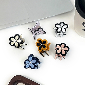 Cellulose Acetate(Resin) Claw Hair Clips, Flower