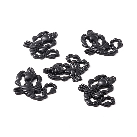 Alloy Cabochons, Scorpion with Skull