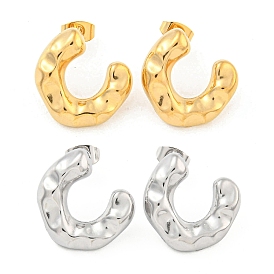 304 из нержавеющей стали уха шпильки, серьги-гвоздики для женщин, c-образный