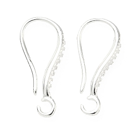 Латунные крючки для сережек, долговечный, без свинца и без кадмия, стойки покрытие, с петлей