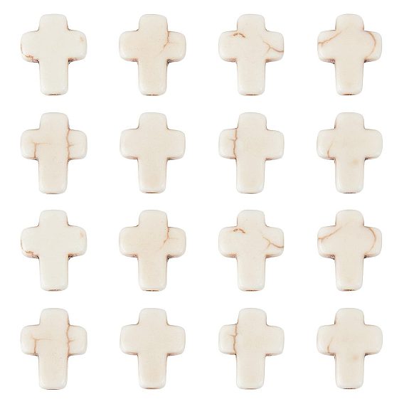 200 синтетические бирюзовые бусины, религия крест, окрашенные