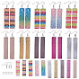 SUNNYCLUE DIY Earring Makings, with Eco-Friendly Cowhide Big Pendants, PU Leather Big Pendants and Brass Earring Hooks