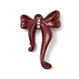 Сплав горный хрусталь подвески с эмалью, бантом