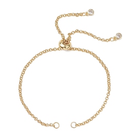 Изготовление браслета-слайдера из латунной цепочки с двойным кольцом