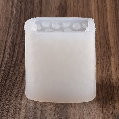 Honeycomb Cube Candle Food Grade Silicone Molds, for Scented Candle Making