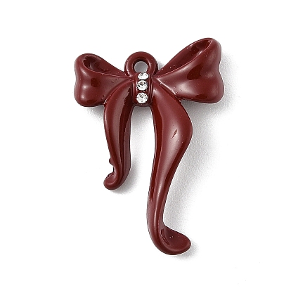 Сплав горный хрусталь подвески с эмалью, бантом