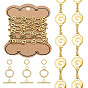DIY Chain Necklace/Bracelets Kits, including 1M 304 Stainless Steel Ring Link Chains, 5 Sets Toggle Clasps, 10Pcs Jump Rings