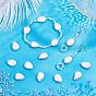 SUPERFINDINGS 30Pcs Electroplate Natural Freshwater Shell Beads Strands, Teardrop