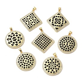 Латунные микро проложить кубического циркония смолы подвески, без свинца и без кадмия, долговечный, реальный 18 k позолоченный, стойки покрытие