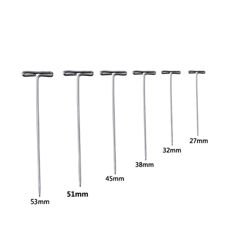 T-pin DIY jewelry accessories T-shaped stainless steel needle 27/32/38/45//51/53mm t-type