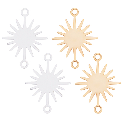 40шт 2 цвета латунные соединительные подвески, без кадмия и без свинца, солнечные ссылки