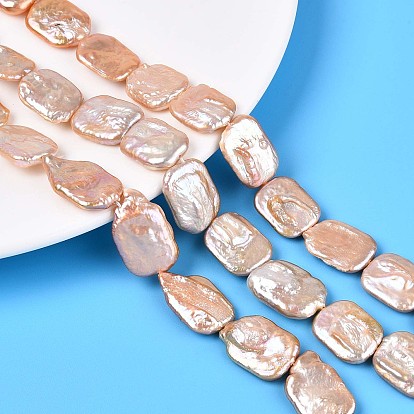 Натуральный жемчуг в стиле барокко, культивированный пресноводный жемчуг, прямоугольные