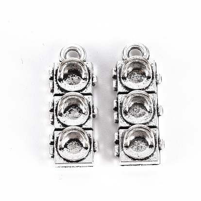 Tibetan Style Alloy Pendants, Lead Free & Cadmium Free, Traffic Light