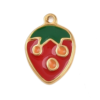 304 нержавеющей стальной эмали подвески, клубника прелести