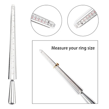 China Factory UK Standard Ring Sizer Measuring Kit, with Ring Clamp,  Mandrel & 26pcs Ring Sizer Gauge(A to Z), for Rings Measuring and Repair  247x24.5x23mm in bulk online 