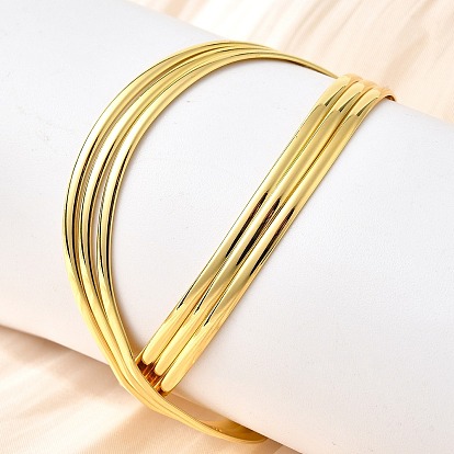 Латунь манжеты браслеты для женщин, стойки покрытие, долговечный, без свинца и без кадмия