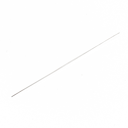 Iron Big Eye Beading Needles, Seed Bead Needle, for Jewelry Making