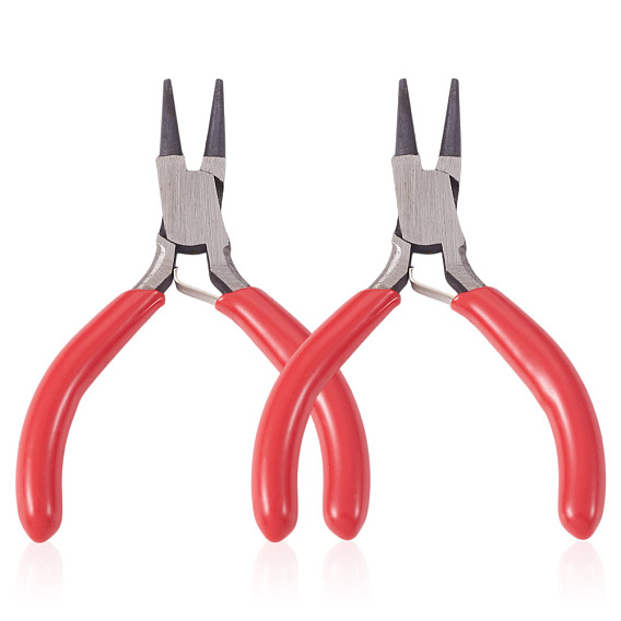 2шт. 3 мини-плоскогубцы из углеродистой стали, круглогубцы с красными ручками, полирование