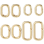 8 шт. 4 стили латунные застежки-твистеры, долговечный, овальные