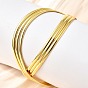 Латунь манжеты браслеты для женщин, стойки покрытие, долговечный, без свинца и без кадмия