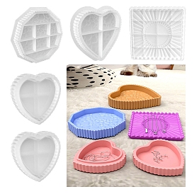DIY Silicone Jewelry Plate Molds, Resin Casting Molds, Clay Craft Mold Tools