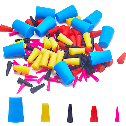 115шт 5 стиль сплошной силиконовый уплотнитель для пробирки, многоразовая сменная пробка для бутылок, лабораторные принадлежности, конический