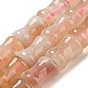 Natural Cherry Blossom Agate Beads Strands, Bamboo Stick