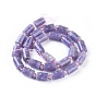 Natural Lepidolite/Purple Mica Stone Beads Strands, Column