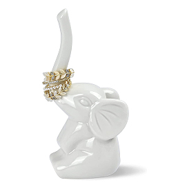 Porcelain Elephant Ring Displays, for Finger Ring Display Stands, Home Decoration