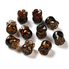 Natural Dragon Veins Agate(Dyed & Heated) Beads, Flower