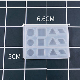 Silicone Molds, Resin Casting Molds, For UV Resin, Epoxy Resin Jewelry Making, Mixed Shapes/Geometric figure