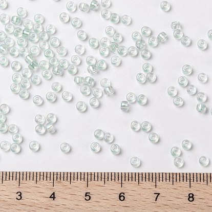 MIYUKI Round Rocailles Beads, Japanese Seed Beads, Pearlized Crystal AB