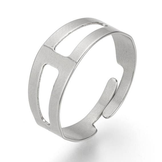 Adjustable 304 Stainless Steel Finger Ring Settings